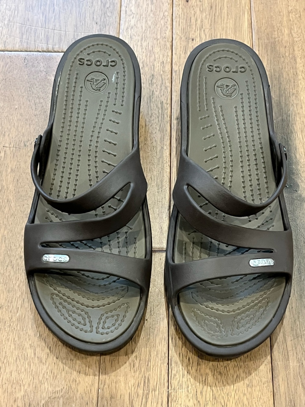 CROCS Women’s Dark Brown Slide Sandals